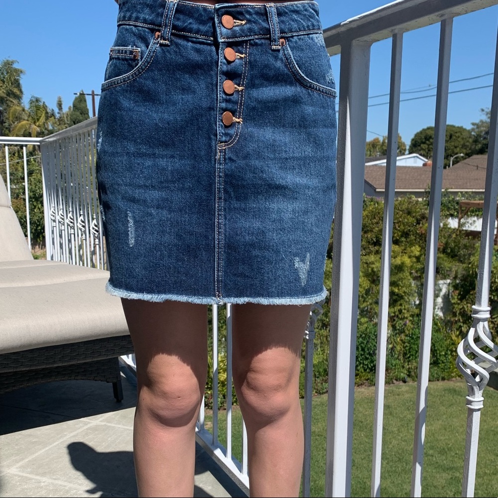 Roxy jean skirt